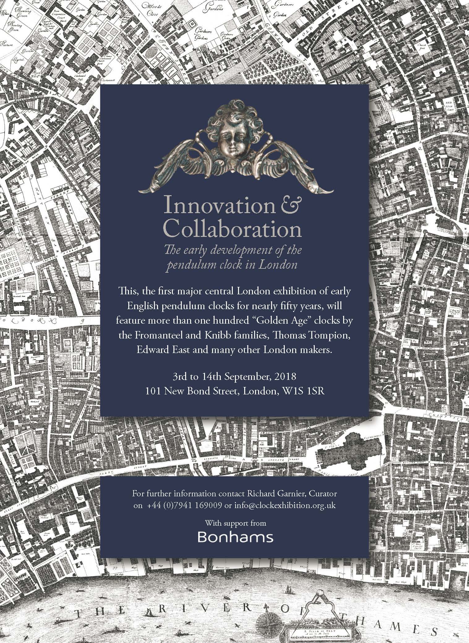 EXHIBITION - INNOVATION & COLLABORATION: THE EARLY DEVELOPMENT OF THE PENDULUM CLOCK IN LONDON